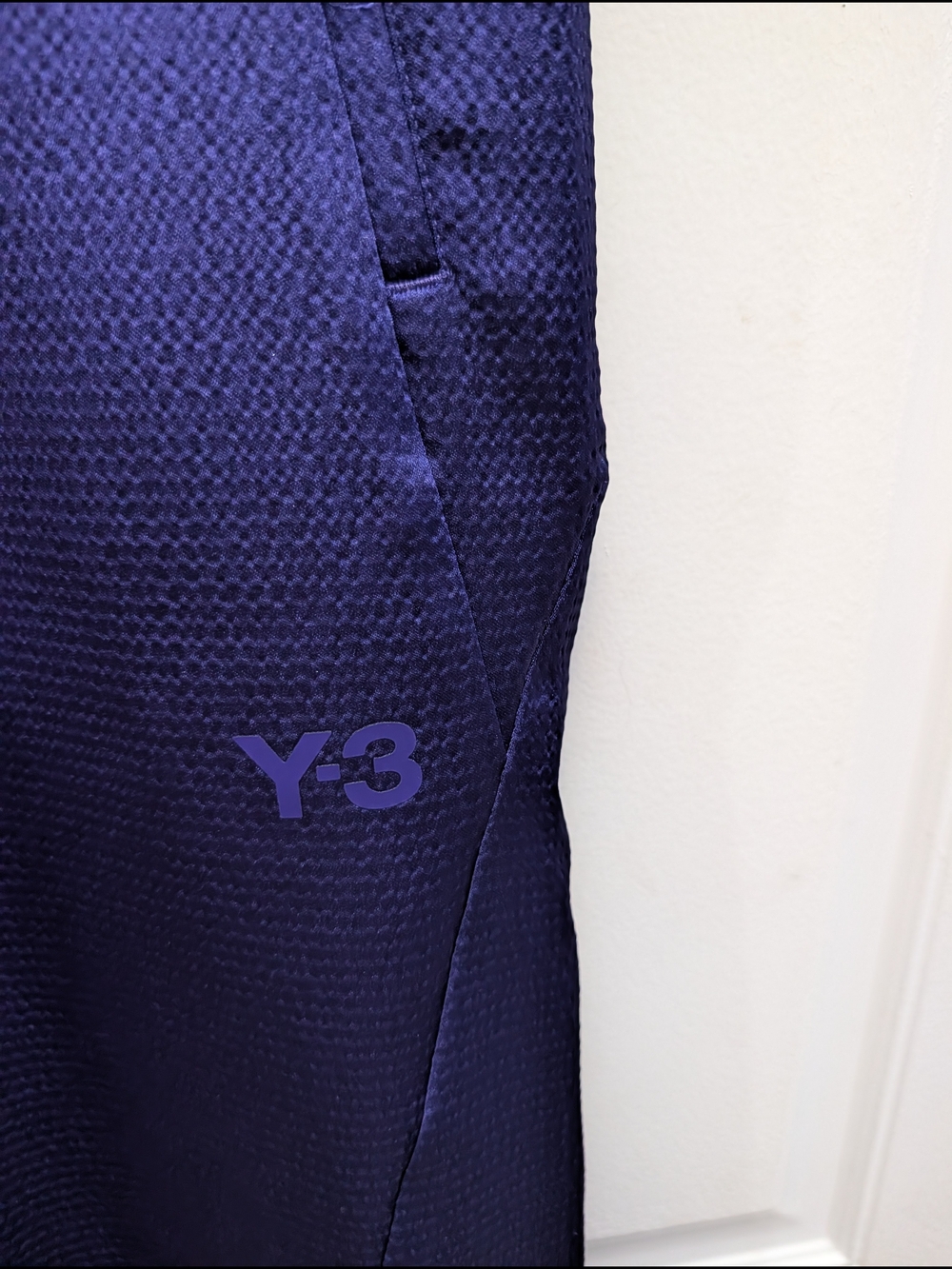 NWT Y-3 Logo Print Purple Track Pants - Picture 9 of 11